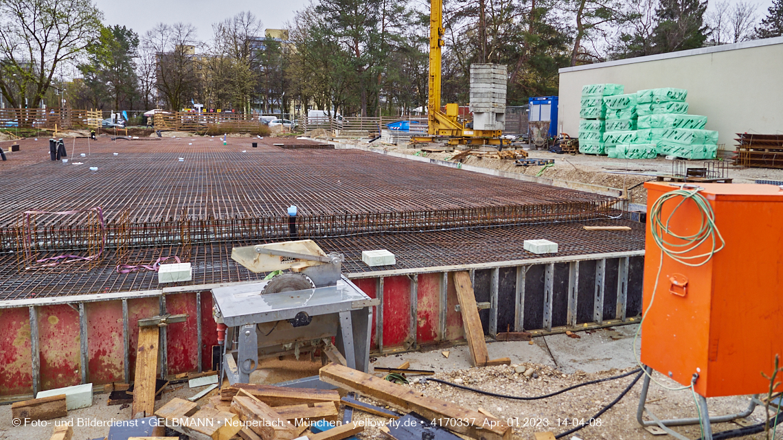 01.04.2023 - Baustelle zum Haus für Kinder in Neuperlach